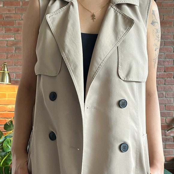 Vero Moda Sleeveless Trench Coat - Picture 5 of 5